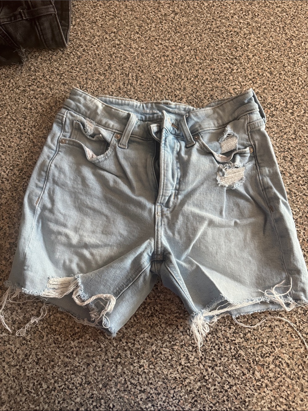 Light Blue Distressed Denim Women’s Shorts